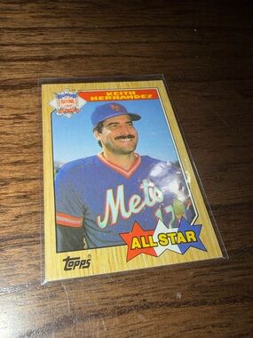 •Topps• 1987 Keith Hernandez All-Star Baseball Card